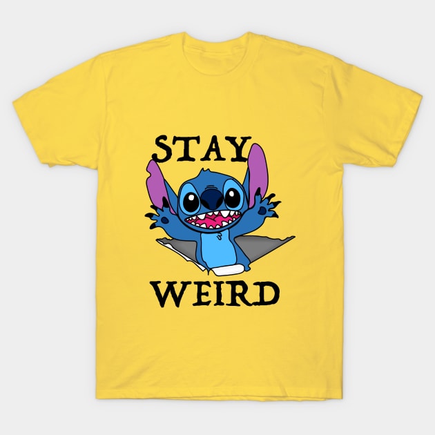 Stay Weird T-Shirt by AestheticStreak